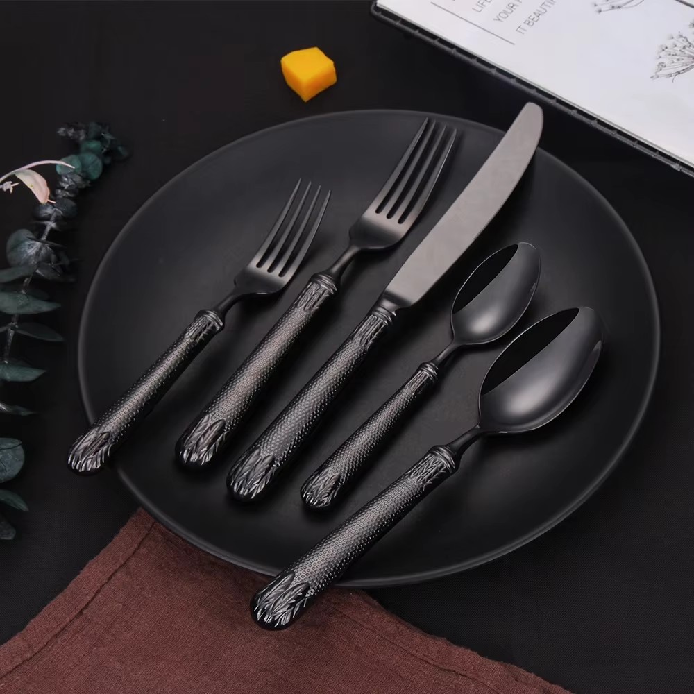 DINUO Hollow Hammer Handle Hotel Restaurant Banquet Western Tableware Set JYDN-L-045