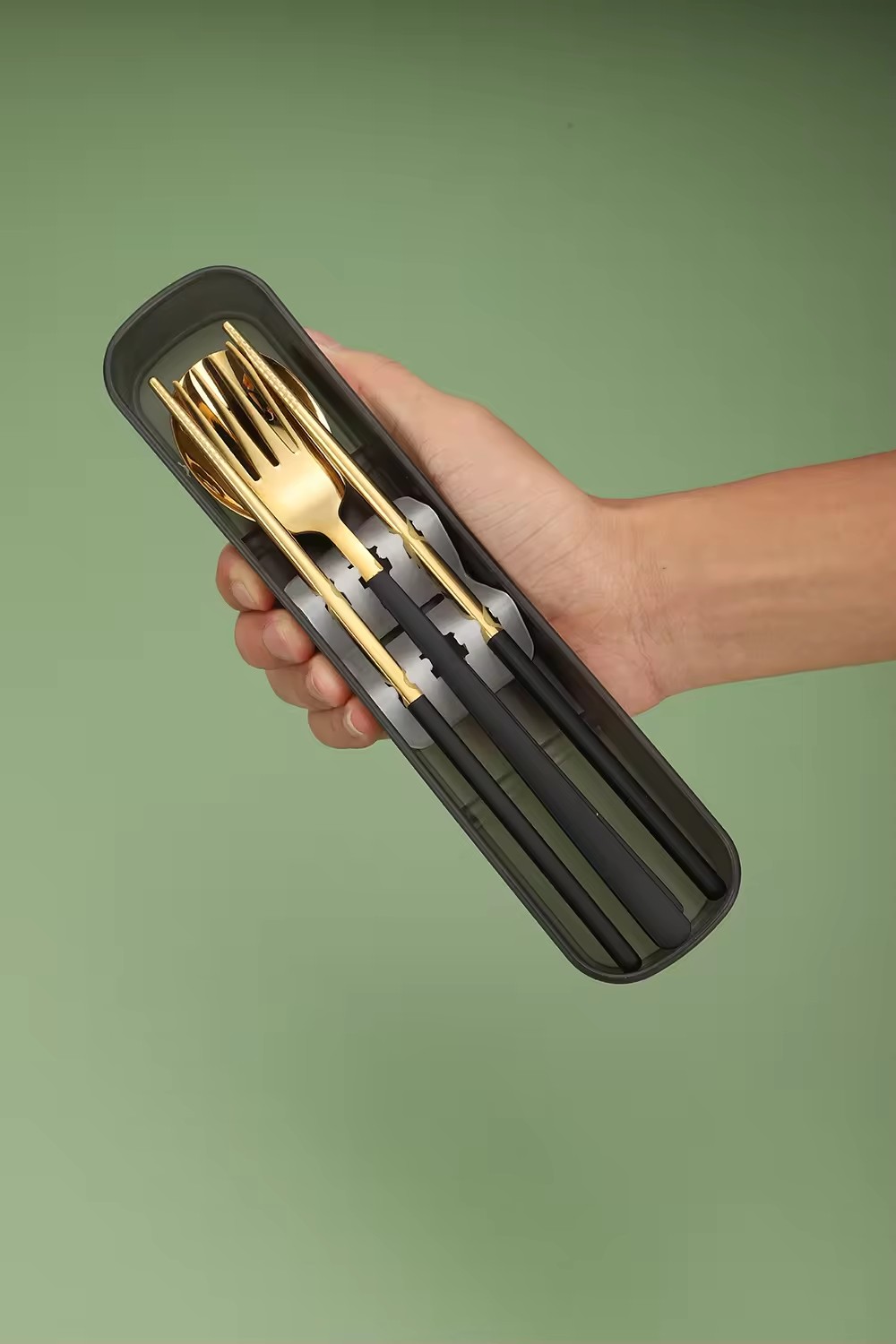 DINUO Stainless Steel Tableware Set Portable Tableware Set JYDN-L-014