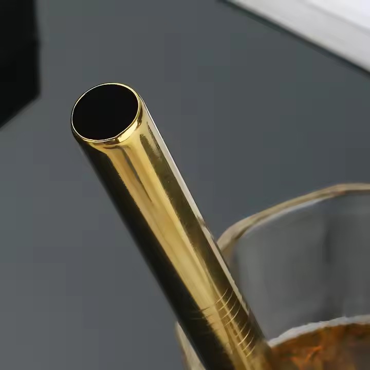 DINUO environmentally friendly straight reusable 6mm stainless steel straw custom logo JYDN-L-165