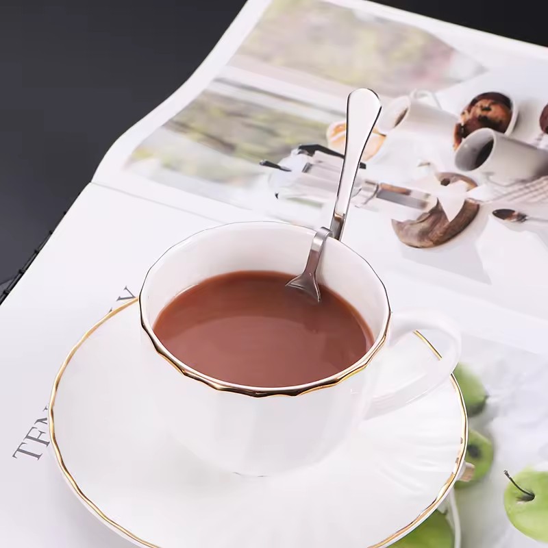 DINUO S-type suspended curved tea spoon stainless steel coffee spoon JYDN-L-019