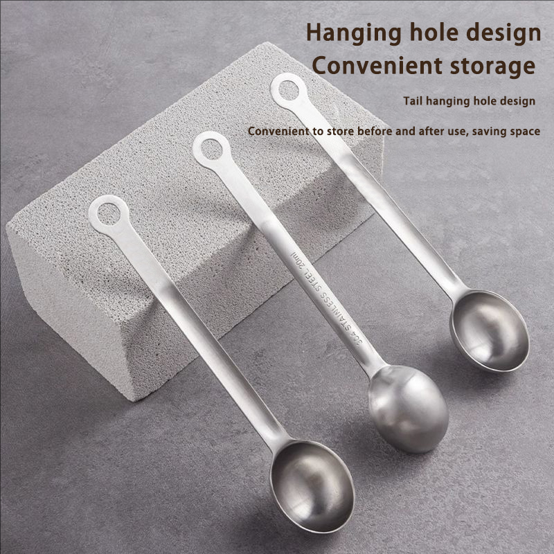 DINUO304 stainless steel measuring spoon 20ml fruit powder coffee spoon baking spoon JYDN-L-207