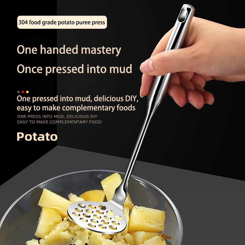 DINUO Stainless Steel Avocado Masher Potato and Meat Mini Masher JYDN-L-271