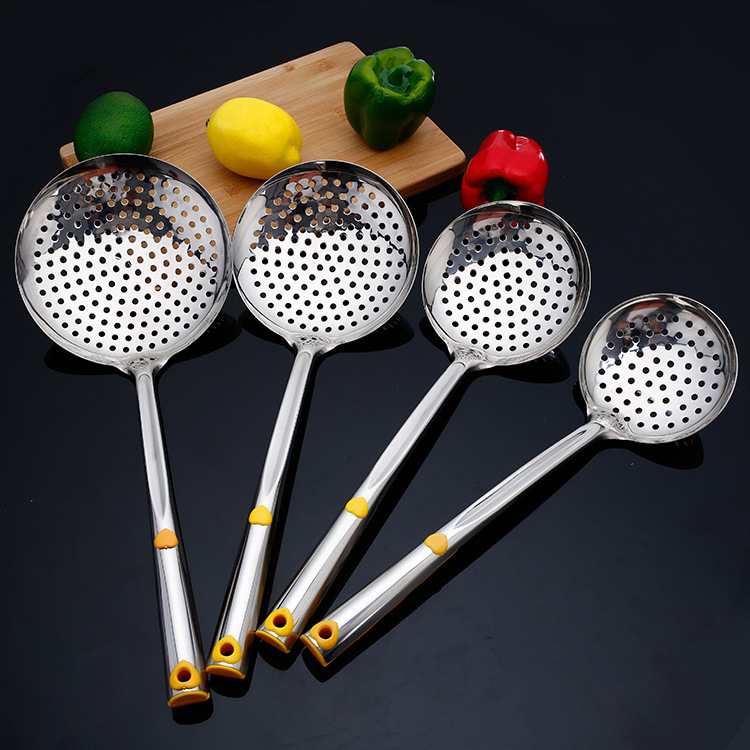 DINUO stainless steel thickened colander deep fried Lo mein, dumpling oil filter scoop JYDN-L-245