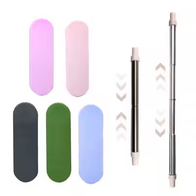 DINUO Reusable Foldable Eco friendly Silicone Straw with Cleaning Brush Plastic Box JYDN-L-187