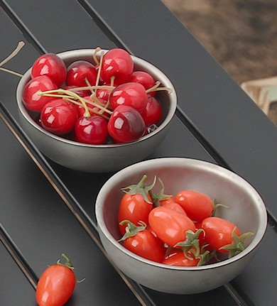 DINUO Outdoor Titanium Bowl Portable Tableware Rice Bowl Camping Tableware JYDN-L-135