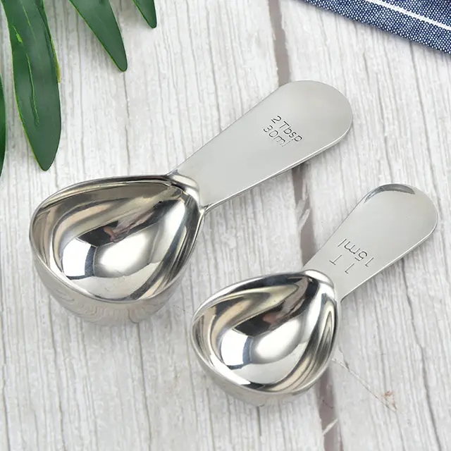 DINUO15ML 30ML stainless steel short handled coffee powder measuring spoon JYDN-L-102 coffee spoon